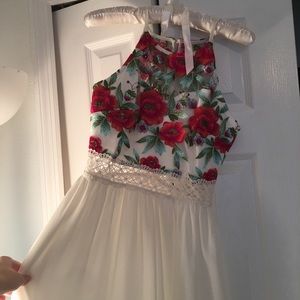 White embroidered dress